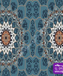 سجاده فرش یکپارچه تبسم آبی