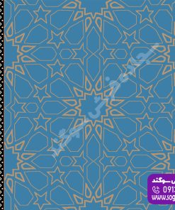 فرش سجاده ای تشریفاتی افشان آبی