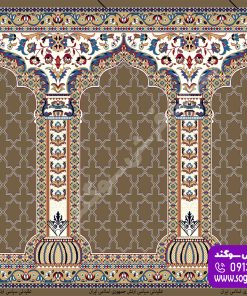 سجاده فرش محرابی یاسین گردویی