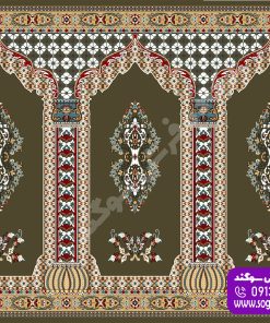 سجاده فرش محرابی دیپلمات گردویی