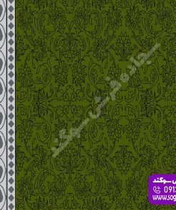 سجاده فرش تشریفاتی بدر سبز