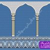 سجاده فرش مناجات آبی