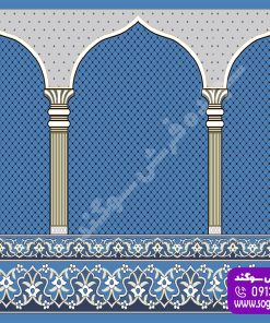 سجاده فرش مناجات آبی